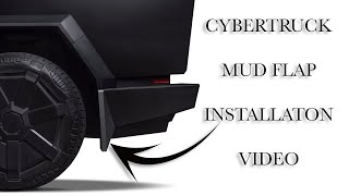 Official Cybertruck Mud Flap Installation