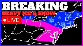 🔴BREAKING WEATHER - Heavy Snow \u0026 Ice To Fall! | Live Weather Forecast