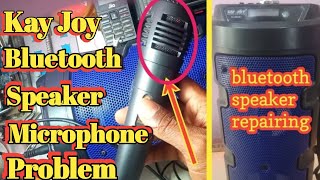 how to microphone note working kay joy bluetooth speaker repair