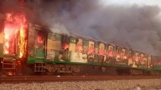 Pakistan RAHIM YAR KHAN At least 70 people were killed and several injured when a train caught fire