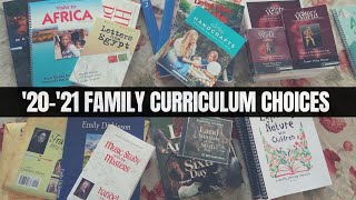FAMILY CURRICULUM CHOICES || 2020-2021 HOMESCHOOL YEAR!