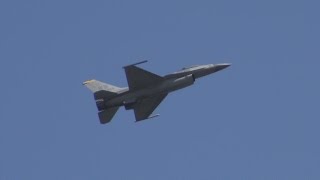 岩国FSD2015前日予行･PACAF F-16デモチーム デモフライト