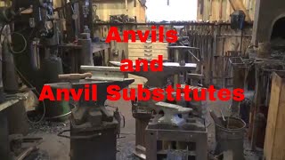 Blacksmithing anvils and anvil substitutes