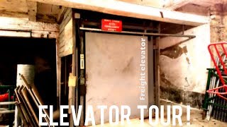 UNSAFE! Vintage 1960's Freight Elevator / Goods Lift @ Bar-le-Duc, France