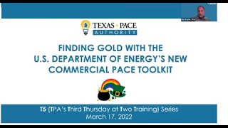 March T5: Finding Gold with the U S  Department of Energy's new Commercial PACE Toolkit