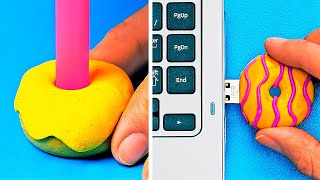 Diy Susses Aus Fimo Donut Eis Schoki Marshmallows Haribo Fur Ketten Handys Cabochons
