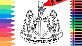 How to Draw Newcastle United FC Badge - Drawing the Newcastle Logo