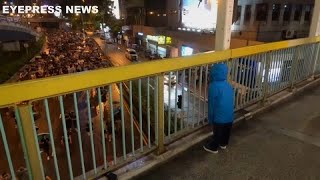 Watch: Chanting child strikes up rapport with Hong Kong protesters