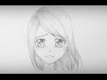 How to Draw a Sad Manga Girl Face