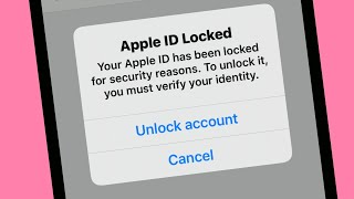 UNLOCK APPLE ID LOCKED ( YOUR APPLE ID HAS BEEN LOCKED FOR SECURITY REASON ) HOW TO UNLOCK APPLE ID
