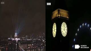 London New Year 2022 VS 2023