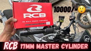 RCB 17MM MASTER CYLINDER INSTALLED IN DOMINOR 400 / MADRAS BIKERS