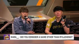 Player Q\u0026A with Seoul Dynasty Ryujehong 190808