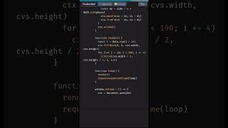 Create Circle illusion Pattern With HTML Canvas | HTML5 Canvas Tutorial #shorts #coding #JavaScript