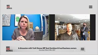 York Simcoe MP Scot Davidson \u0026 local business owners | Mind Your Business | Rogers tv