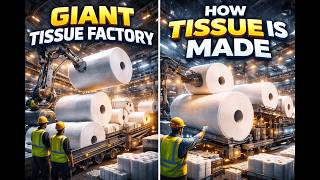 Inside a Massive Tissue Paper Factory — Full Production Process