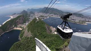 Sugarloaf Mountain Cable Car Ride - Bondinho do Päo de Açucar - Rio de Janeiro, Brazil.