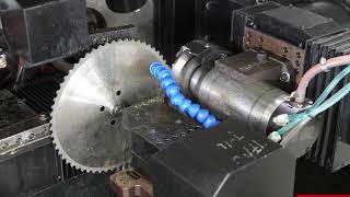 Precision sharpening of cermet carbide tips foe metal cutting  circular saw blad