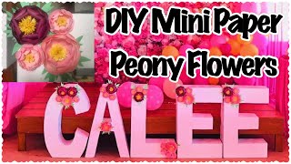 DIY Mini Peony Flowers || Paper Flowers || Party Decorations || Business Ideas || For All Occasions