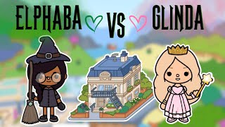 Elphaba vs. Glinda 💚💗 WICKED Inspired Beak Street Building Toca Boca Design Ideas 😍 TOCA GIRLZ