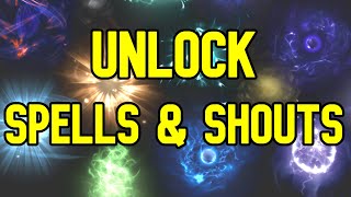 How To Get All Spells Shouts Console Command Skyrim