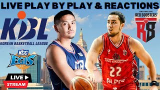 Busan KCC Egis vs Anyang Red Boosters I KBL Live I Play By Play \u0026 Reactions