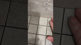 @Apexjasonmorganllc slapping in 2x2’s#pan #tile #tiling #set #bond #shower #pan #money #setting