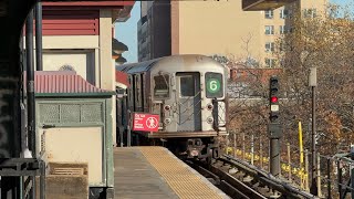 Pelham Bay Park bound R62A (6) train leaving Parkchester