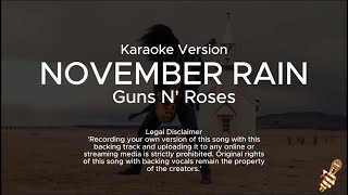 Guns N' Roses - November Rain (Karaoke Version)