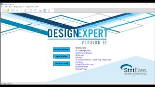 Design Expert Tutorial - Set up of a screening Design