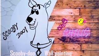 Scooby-doo! wall painting - happy chills work 😍