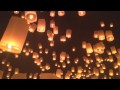 Lanna Yi Peng Floating Lantern Festival in Chiang Mai, Thailand