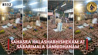 Sahasra Kalashabhishekam at Sabarimala Sannidhanam  #sabarimala #ayyappa #updates #2022 #shorts