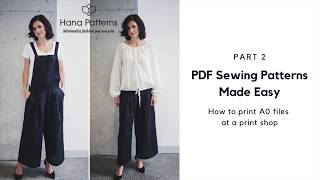 How to Print A0 Print Shop Patterns - PDF Sewing Patterns Made Easy
