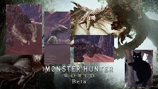 【PS4】モンスターハンター：ワールド　ベータテスト版　「荒地の暴走者 ボルボロス」 大型モンスター3体討伐 【操虫棍ソロ、オトモ有、アイテム使用】