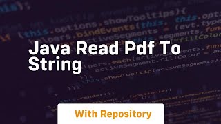 java read pdf to string