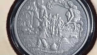 2019 Niue 1 oz Silver $2 Ali Baba and the Forty Thieves - Legendary Tales #1 - New Zealand Mint