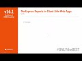 DevExpress Reports in Client Side Web Apps