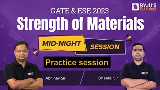 Strength of Materials (SOM) GATE Questions | ESE  & GATE 2023 Civil (CE) / Mechanical (ME) Exam Prep