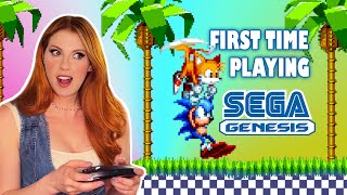 Non-Gamer Plays Sega Genesis for the First Time (Streets of Rage 2, Castlevania Bloodlines, Sonic 2)