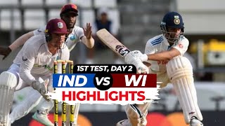 India vs West Indies Highlights | IND vs WI 1st Test Day 2 Highlights | HIGHLIGHTS