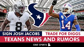 Texans Trade Rumors Around Stefon Diggs + NFL Free Agency Rumors: Josh Jacobs To The Texans?