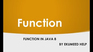 Java 8: Function - Identity static method