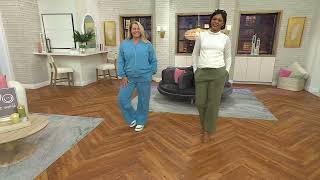 Peace Love World French Terry Pull-On Pant with Pintuck on QVC