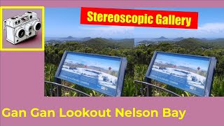 VR 3D Sweeping Views | Parallel Stereoscopic Panorama from Gan Gan Lookout Nelson Bay #stereoscopic