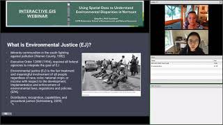 Using Spatial Data to Understand Environmental Disparities in Vermont Webinar