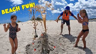 Beach Fun for Kids | Building a Sand Castle with Handyman Hal