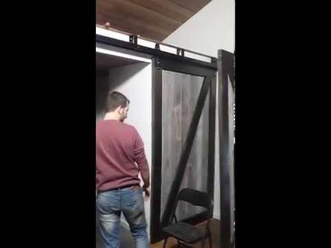 REBARN\S Triple Bypass Barn Doors For Cabin Fever INSTALLATION! REBARN\S Triple Bypass Barn Doors For Cabin Fever INSTALLATION!
