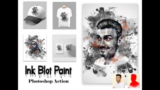 Ink Blot Paint Photoshop Action