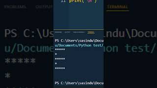 python pattern E | python for beginners
